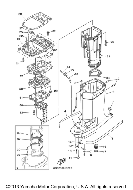 Yamaha Gasket, Muffler | 61A-45123-01-00