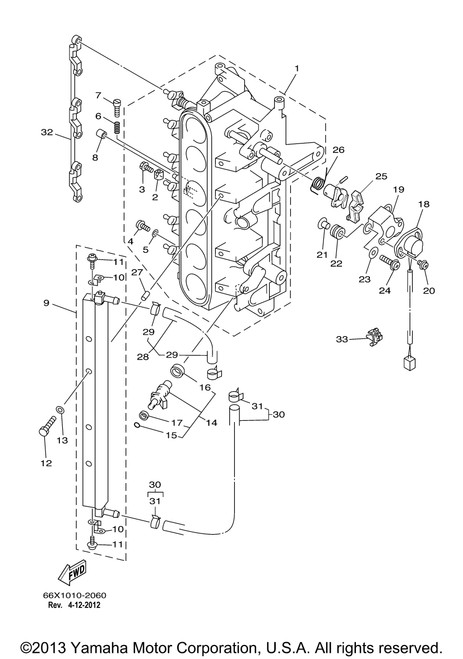 Yamaha Rubber, Injector | 65L-13766-00-00