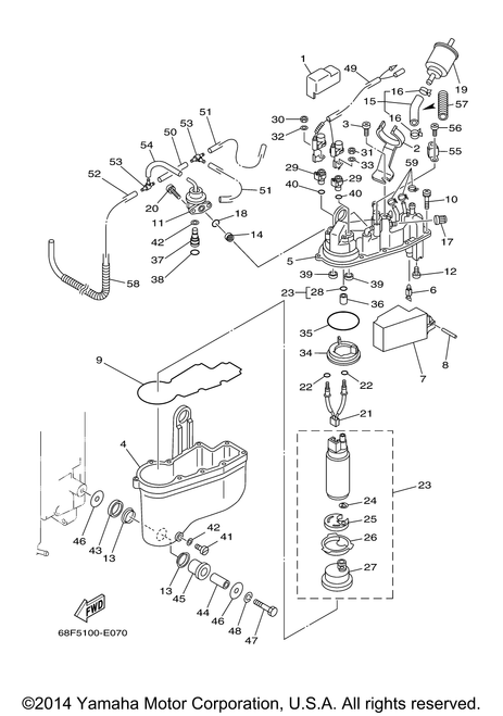 Yamaha Pipe.Joint 4 | 65L-24461-00-00