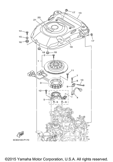 Yamaha Mark, Caution | 6CE-13437-50-00