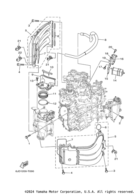 Yamaha Manifold 1 | 6CE-13641-00-00