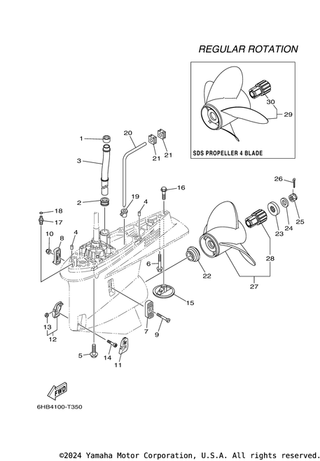 Yamaha Tube, Water 1 | 6CE-44361-00-00