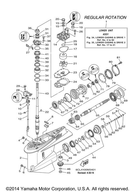 Yamaha Housing, Bearing | 6CE-45332-00-CA