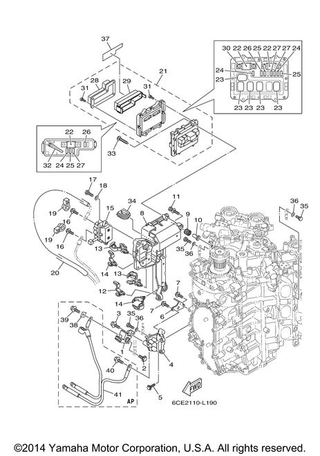 Yamaha Fuse Box Assembly | 6CE-82170-00-00