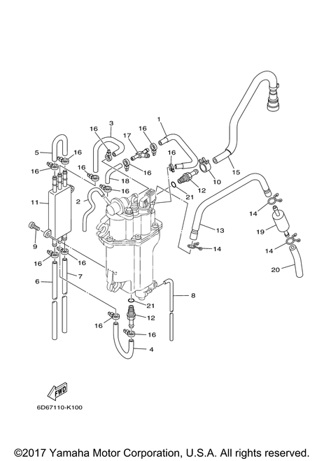 Yamaha Pipe | 6D8-14148-20-00