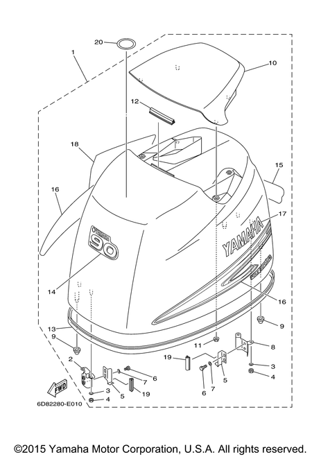 Yamaha Graphic, Rear | 6D8-42678-00-00