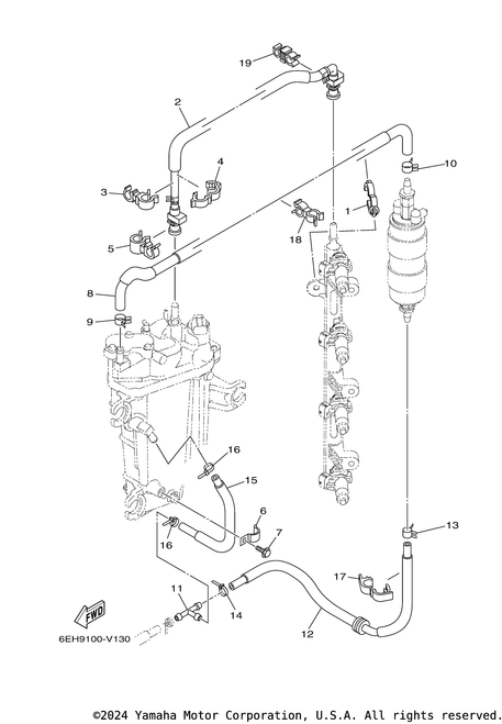 Yamaha Pipe 13 | 6DA-24324-00-00