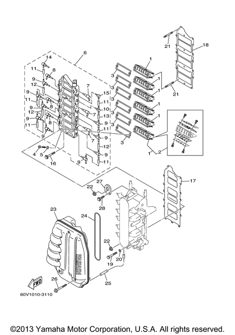 Yamaha Gasket, Valve Seat | 60V-13621-A0-00