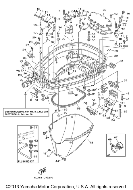 Yamaha Label, Caution | 60V-2415E-40-00