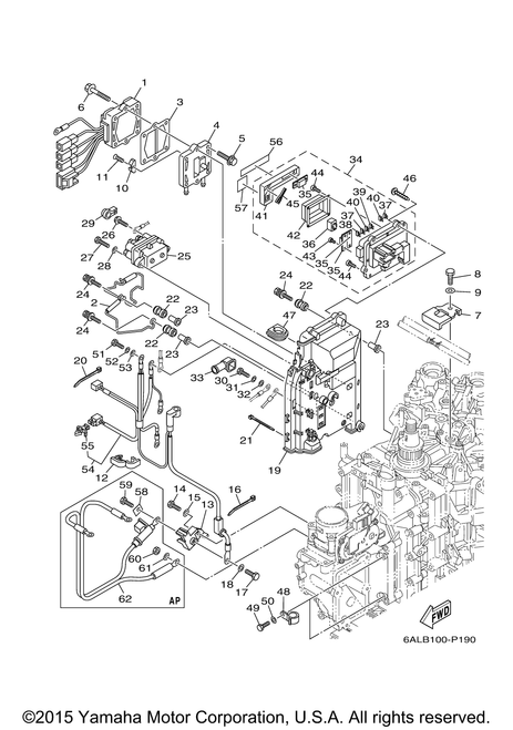 Yamaha Plate, Rectifier Fitting | 60V-81975-A0-00