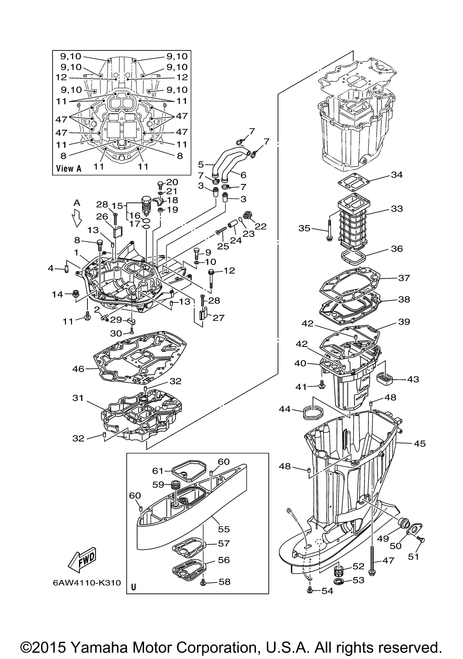 Yamaha Cover, Extension | 6AW-45213-00-9S
