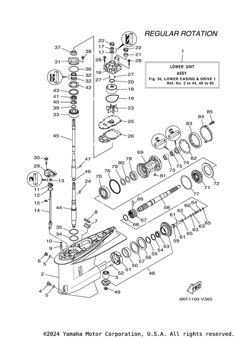 Yamaha Housing, Oil Seal | 6AW-45335-00-CA