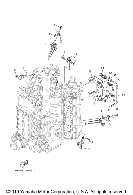 Yamaha Plate, Coil | 6AW-81539-00-00