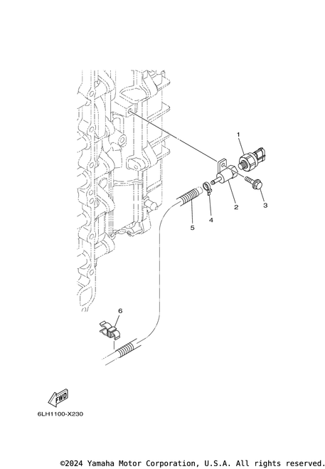 Yamaha Sensor, Water Pres | 6AW-8366B-10-00
