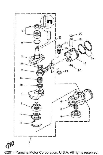Yamaha Piston Ring Set (Std) | 61N-11603-00-00