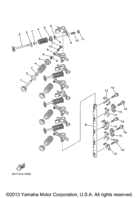 Yamaha Valve, Intake | 62Y-12111-00-00