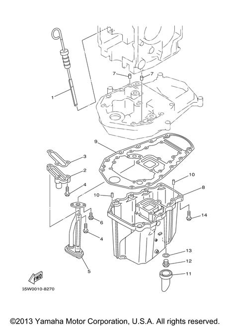 Yamaha Gasket, Oil Pan | 62Y-15312-00-00