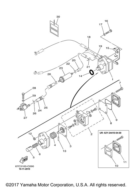 Yamaha Body 4 | 62Y-24415-01-00