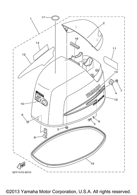 Yamaha Mark, Cowling | 62Y-42682-10-00