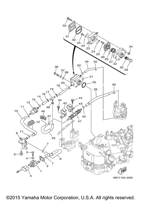 Yamaha Pipe 3 | 6BX-F4313-00-00