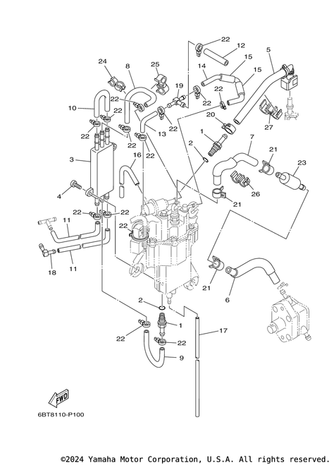 Yamaha Cooler | 6C5-21841-01-00