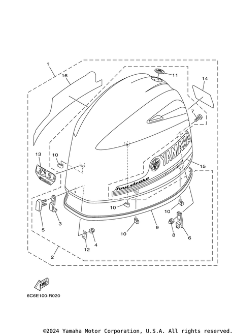 Yamaha Graphic, Front | 6C5-42677-10-00