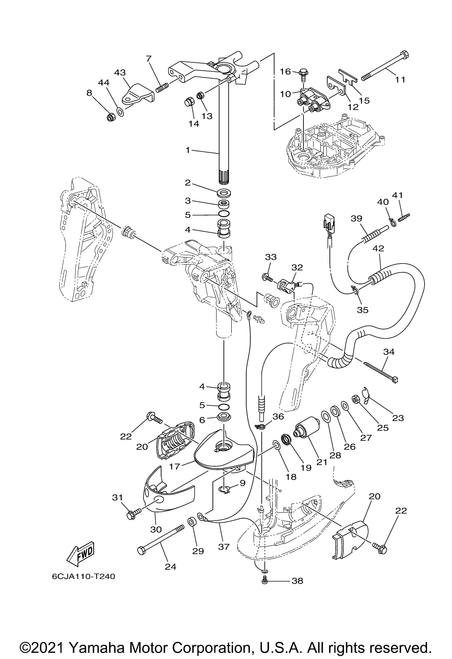 Yamaha Grommet | 6C5-43885-01-00
