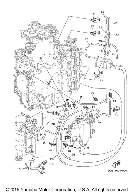 Yamaha Pipe 4 | 6CB-12484-00-00
