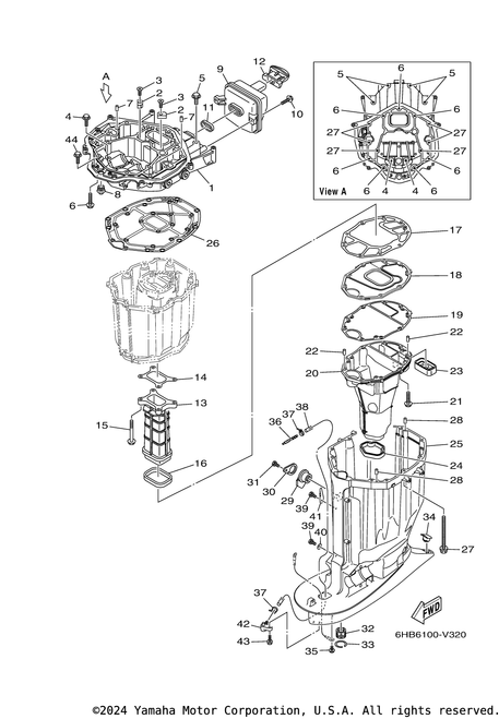 Yamaha Gasket, Silencer | 6CB-14755-01-00