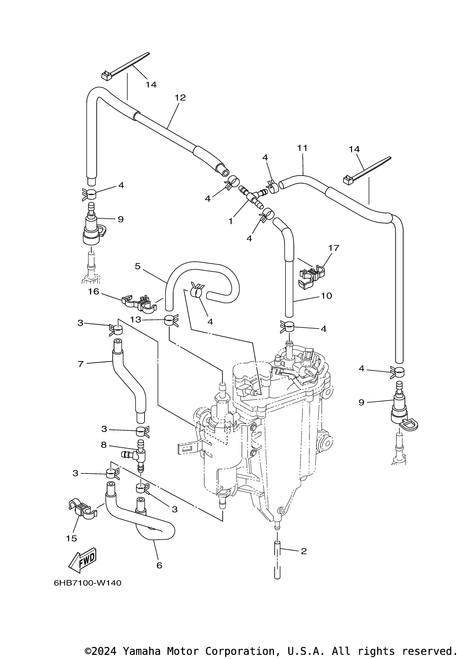 Yamaha Pipe 13 | 6CB-24324-00-00