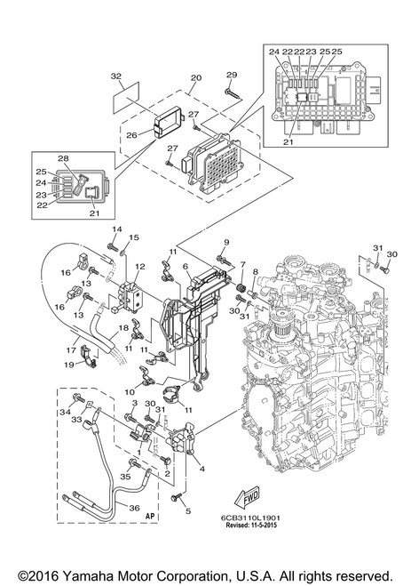 Yamaha Bracket, Terminal | 6CB-81929-00-00