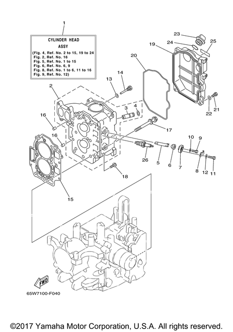 Yamaha Gasket, Cylinder Head 1 | 65W-11181-30-00