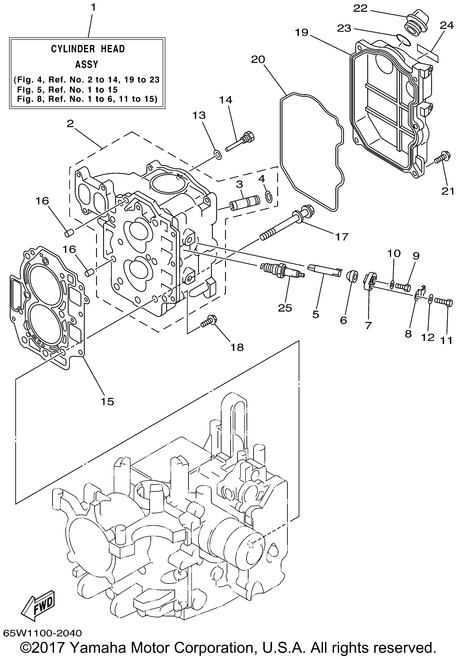 Yamaha Seal, Cylinder 2 | 65W-11356-00-00