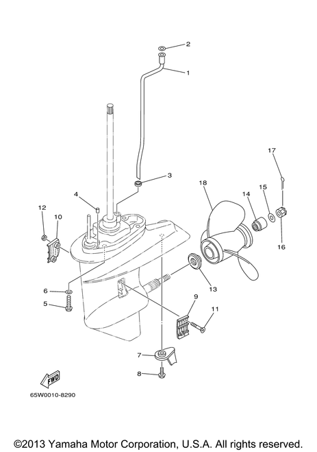 Yamaha Tube, Water | 65W-44361-10-00