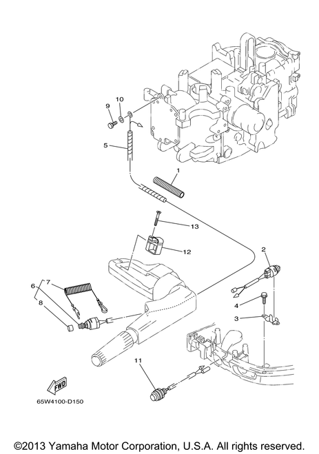 Yamaha Clamp | 65W-82594-00-00