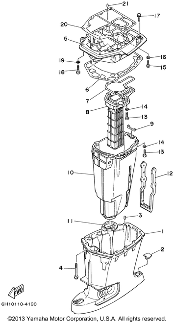 Yamaha Damper, Muffler | 663-14737-10-00