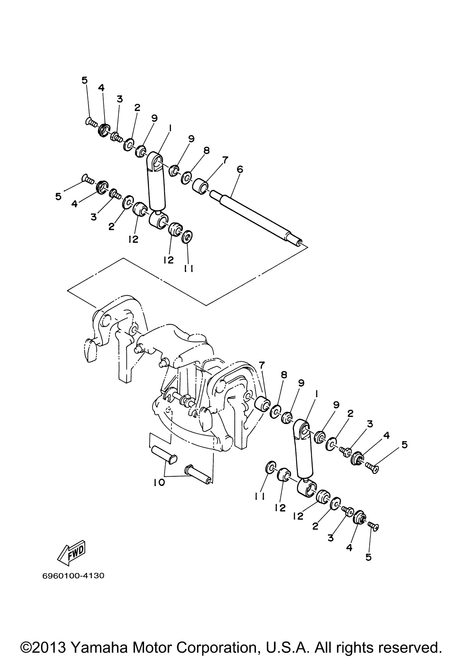 Yamaha Cover, Shock Mount | 663-43125-00-00
