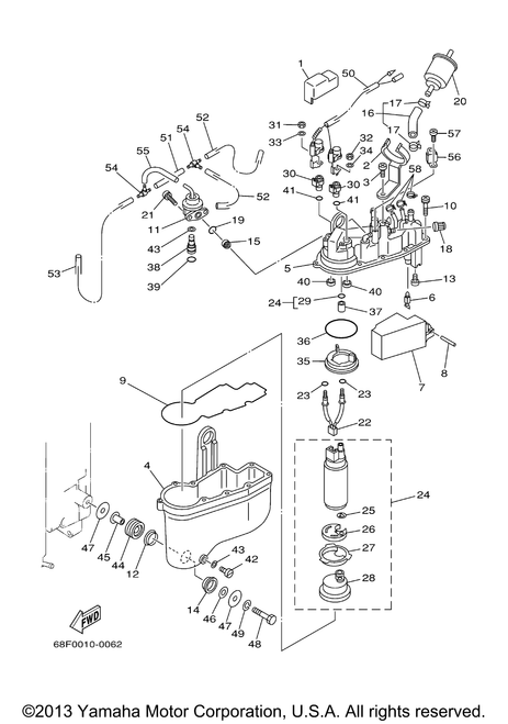 Yamaha Hose, Vacuum Sensing 3 | 66K-13532-00-00