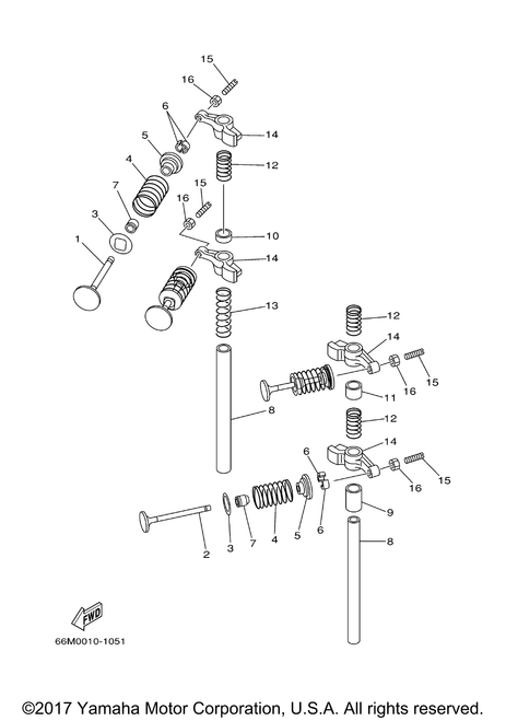 Yamaha Seat, Valve Spring | 66M-12116-00-00