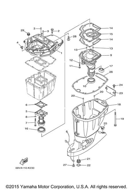 Yamaha Guide, Exhaust | 67F-41137-02-CA