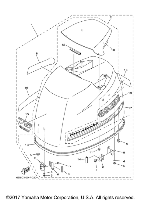 Yamaha Holder, Clamp Band | 67F-42647-00-00