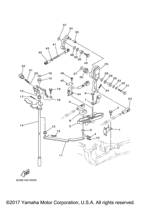 Yamaha Bracket | 67F-44118-00-00