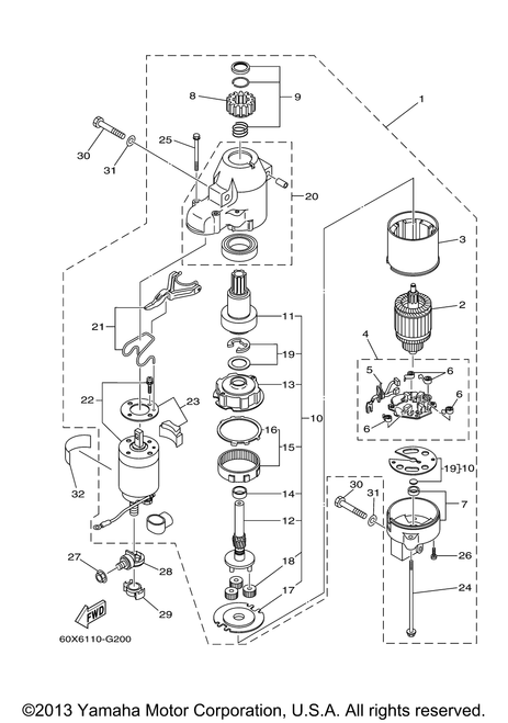 Yamaha Armature Assembly | 67F-81850-00-00
