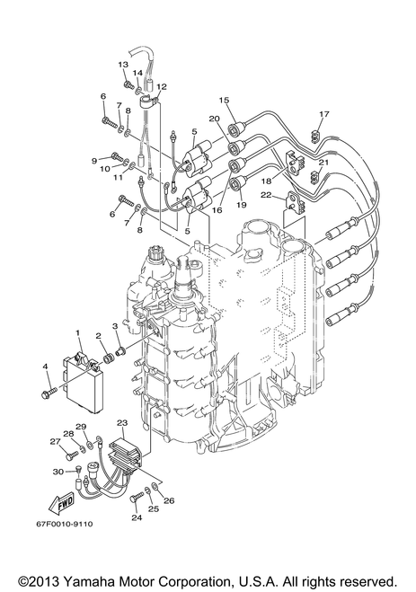 Yamaha Rectifier & Regulator Assembly | 67F-81960-12-00