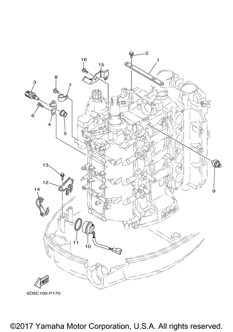 Yamaha Thermosensor Assembly | 67F-85790-00-00
