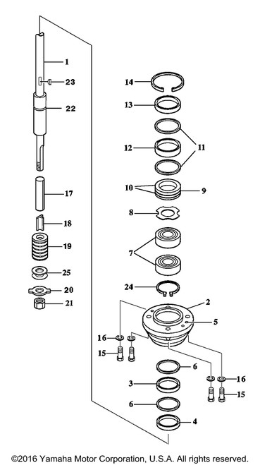 Yamaha Torsional Damper Kit | 67F-JD001-71-90