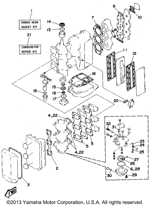 Yamaha Gasket, Air Cleaner | 688-14416-00-00