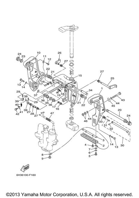 Yamaha Bolt, Clamp Bracket | 688-43131-03-00