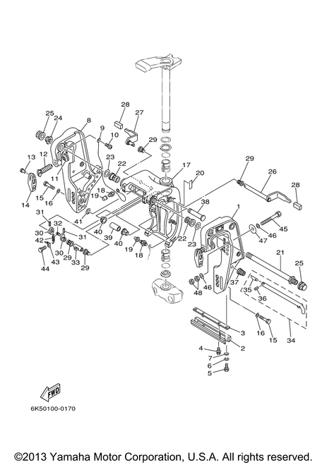 Yamaha Lever, Tilt Stop 1 | 688-43181-10-00