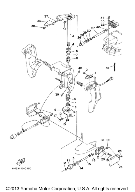 Yamaha Wire, Lead 2 | 688-82127-02-00